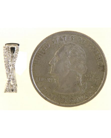 CRISS CROSS STYLE DIAMOND HUGGIES (TE1945)