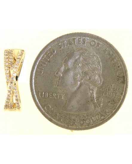 CRISS CROSS STYLE DIAMOND HUGGIES (TE1945)