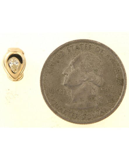 PEAR SHAPE DIAMOND OMEGA BACK (TE1961)