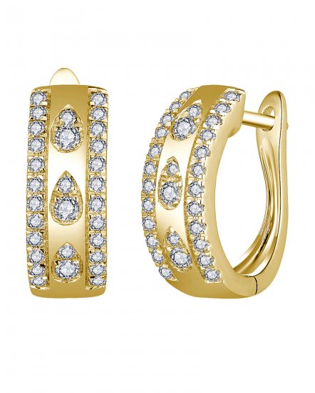 PEAR STYLE DIAMOND HUGGIES (TE1964)