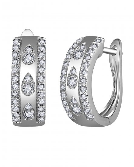 PEAR STYLE DIAMOND HUGGIES (TE1964)