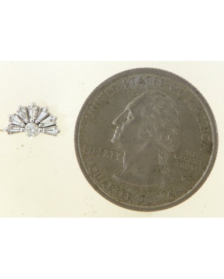 BAGUETTE DIAMOND STUDS (TE1971)