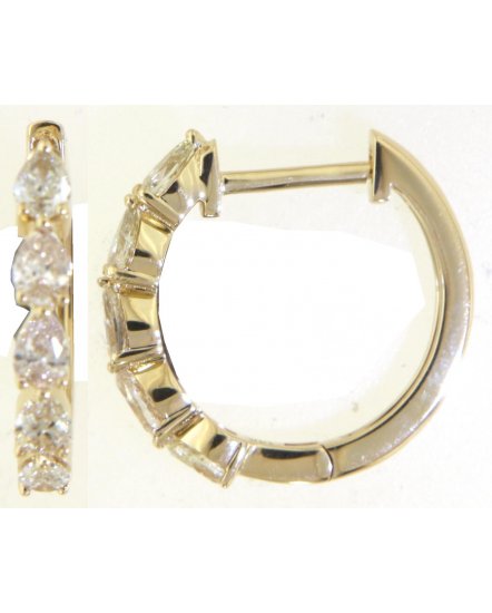 PEAR SHAPE DIAMOND HUGGIES (TE1976)