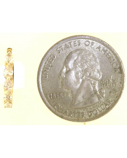 PEAR SHAPE DIAMOND HUGGIES (TE1976)