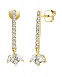 STRAIGHT BAR STYLE MARQUISE DIAMOND DANGLING (TE1986)