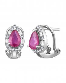 PEAR RUBY DIAMOND OMEGA BACK (TE1989)