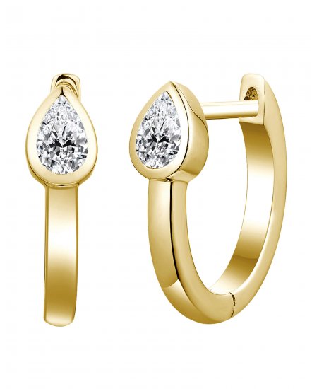 PEAR SHAPE DIAMOND HUGGIES (TE1994)