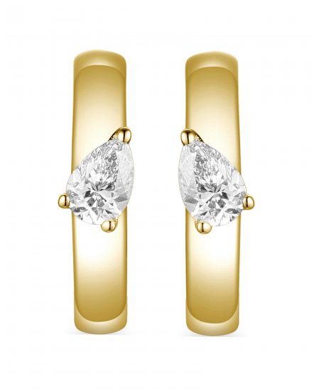 PEAR SHAPE DIAMOND HUGGIES (TE1995)