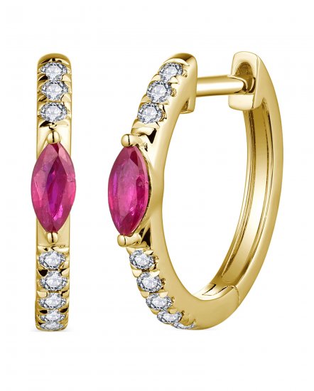 MARQUISE RUBY DIAMOND HUGGIES (TE2000)