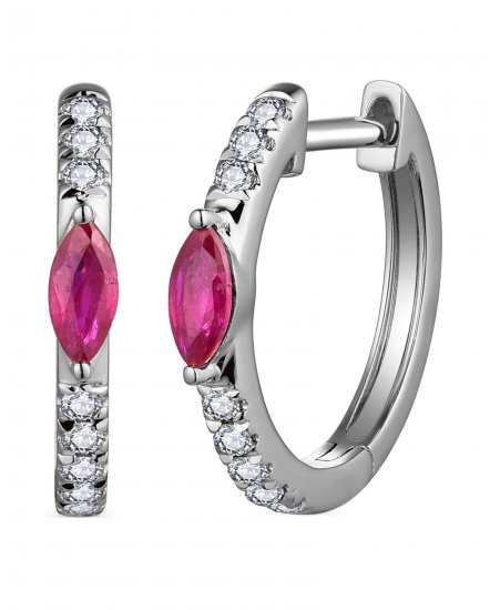 MARQUISE RUBY DIAMOND HUGGIES (TE2000)