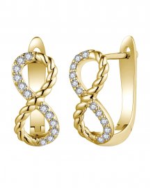 INFINITY STYLE DIAMOND EARRINGS (TE2005)