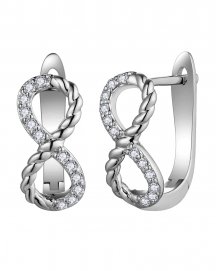 INFINITY STYLE DIAMOND EARRINGS (TE2005)