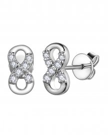 INFINITY STYLE DIAMOND STUDS (TE2008)