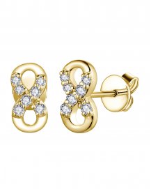 INFINITY STYLE DIAMOND STUDS (TE2008)