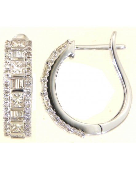 BAGUETTE DIAMOND HOOPS (TE2022)