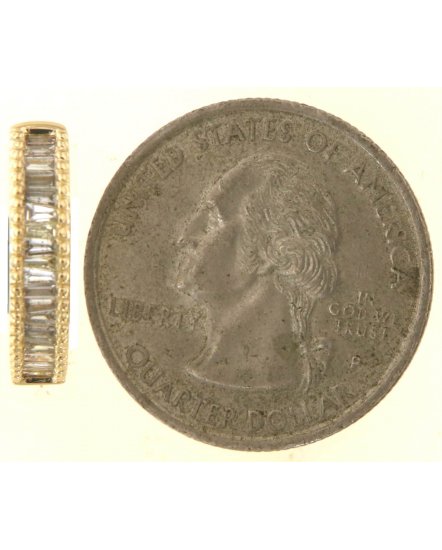 BAGUETTE DIAMOND HOOPS (TE2027)