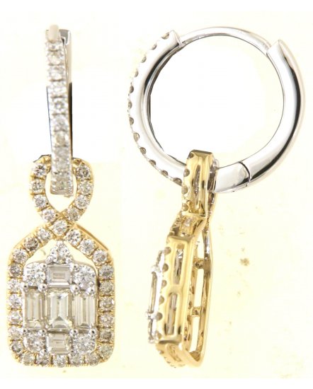 BAGUETTE DIAMOND DANGLING (TE2042)