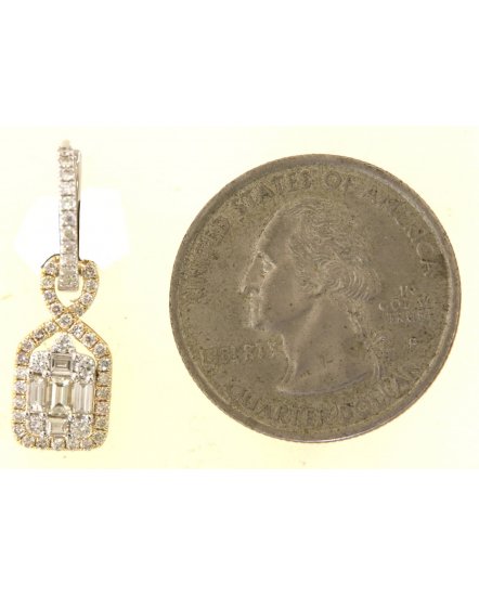 BAGUETTE DIAMOND DANGLING (TE2042)