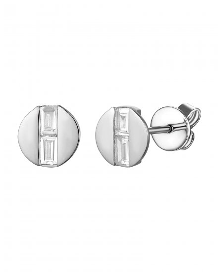 BAGUETTE DIAMOND STUDS (TE2073)