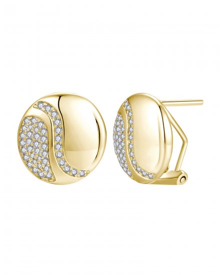 ROUND SHAPE DIAMOND OMEGA BACK (TE2075)