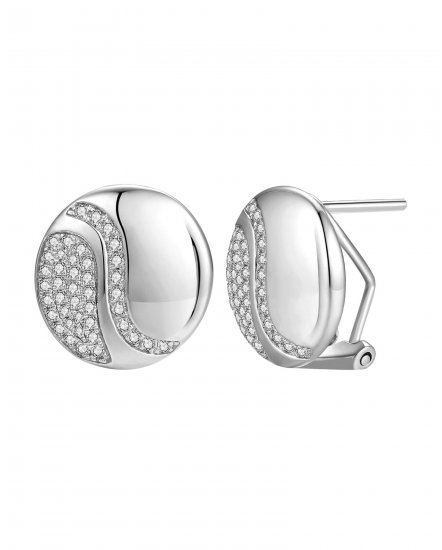 ROUND SHAPE DIAMOND OMEGA BACK (TE2075)