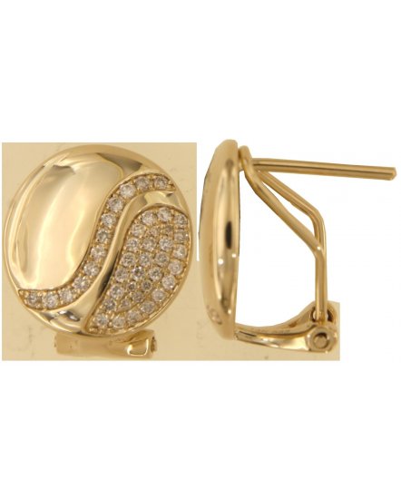 ROUND SHAPE DIAMOND OMEGA BACK (TE2075)