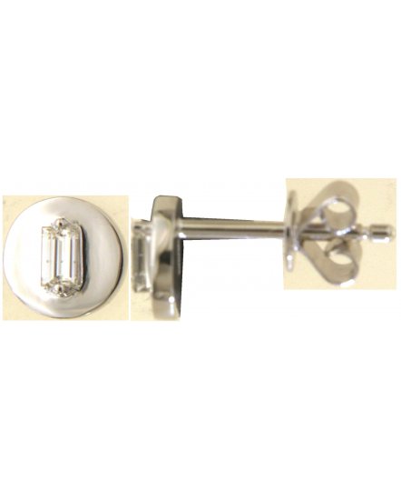 SOLITAIRE BAGUETTE DIAMOND STUDS (TE2091)