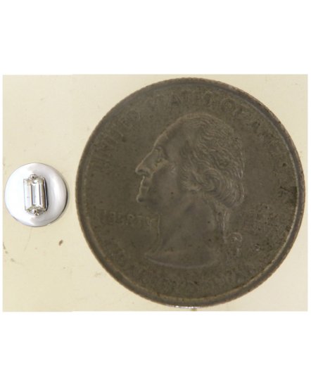 SOLITAIRE BAGUETTE DIAMOND STUDS (TE2091)