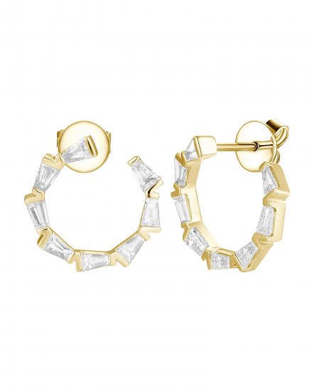 BAGUETTE DIAMOND STUDS (TE2094)