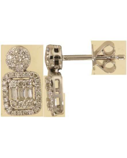 BAGUETTE DIAMOND STUDS (TE2098)