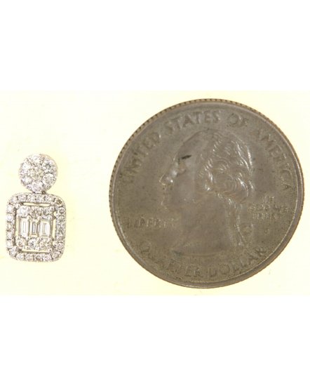 BAGUETTE DIAMOND STUDS (TE2098)