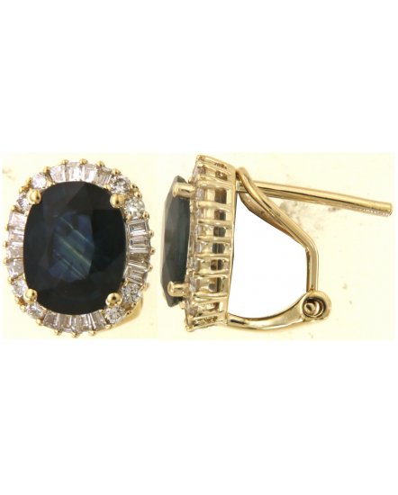 OVAL SAPPHIRE DIAMOND OMEGA BACK (TE2099)