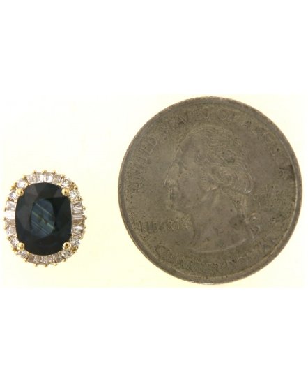 OVAL SAPPHIRE DIAMOND OMEGA BACK (TE2099)