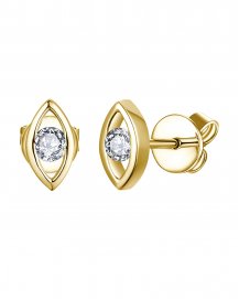 MARQUISE STYLE SOLITAIRE DIAMOND STUDS (TE2107)