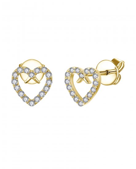 HEART SHAPE DIAMOND STUDS (TE2112)