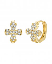 FLORAL STYLE DIAMOND EARRINGS (TE2119)