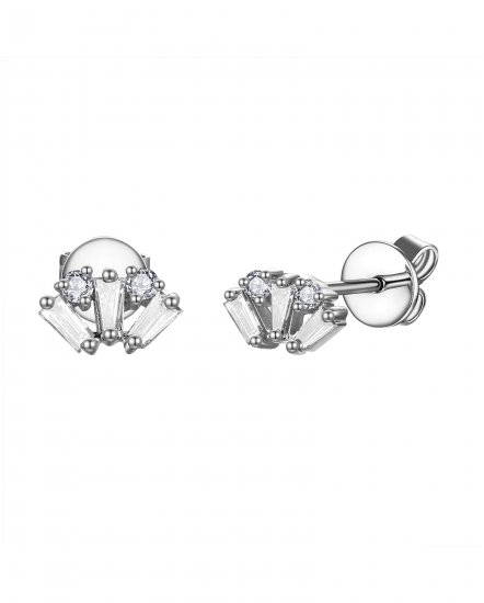 BAGUETTE DIAMOND STUDS (TE2121)