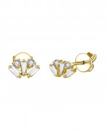 BAGUETTE DIAMOND STUDS (TE2121)