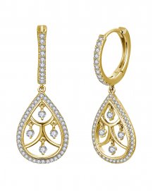 PEAR STYLE DIAMOND DANGLING (TE2123)