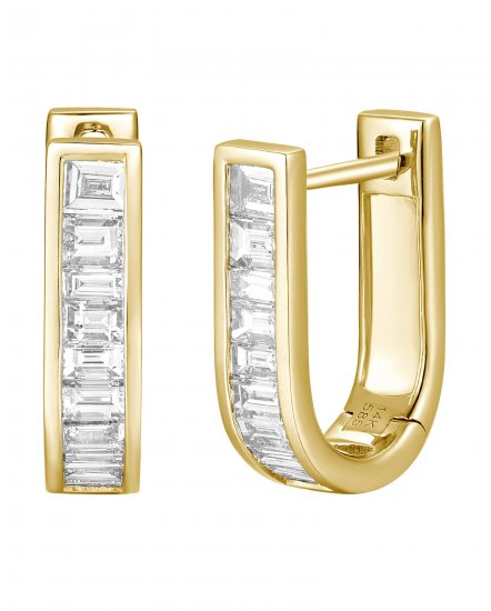 BAGUETTE DIAMOND HUGGIES (TE2124)