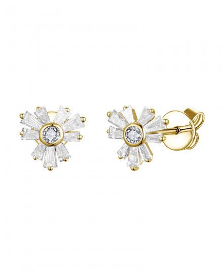 BAGUETTE DIAMOND STUDS (TE2125)
