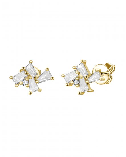 BAGUETTE DIAMOND STUDS (TE2129)