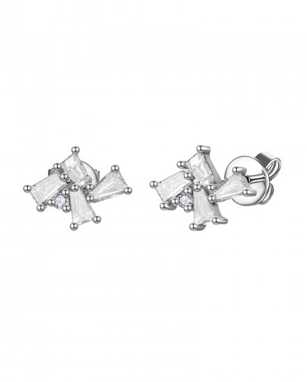 BAGUETTE DIAMOND STUDS (TE2129)