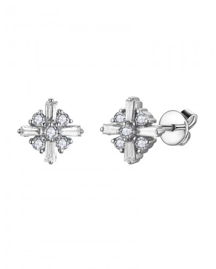 BAGUETTE DIAMOND STUDS (TE2130)