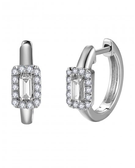 BAGUETTE DIAMOND HUGGIES (TE2141)