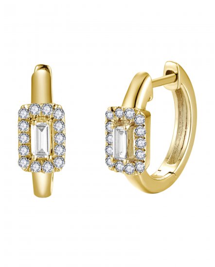 BAGUETTE DIAMOND HUGGIES (TE2141)