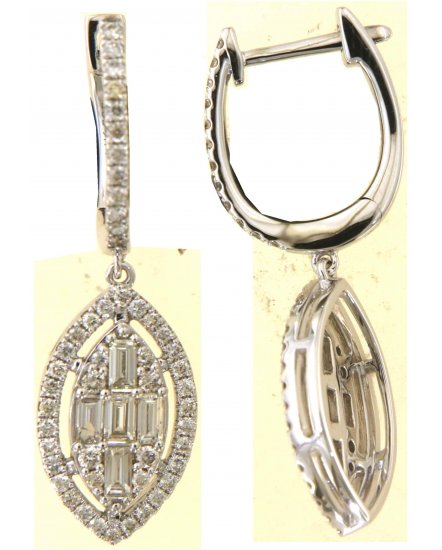 MARQUISE STYLE BAGUETTE DIAMOND DANGLING (TE2143)