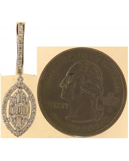 MARQUISE STYLE BAGUETTE DIAMOND DANGLING (TE2143)