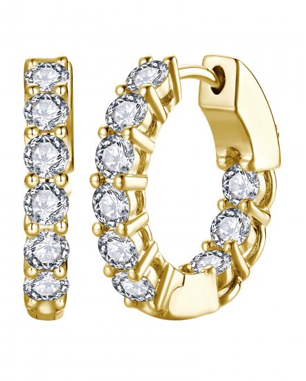 INSIDE OUTSIDE DIAMOND HUGGIES (TE2154J)