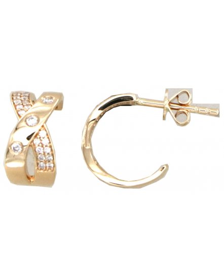 CURVED STYLE DIAMOND STUDS (TE2207)